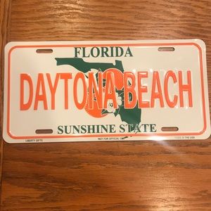 Daytona beach license plate